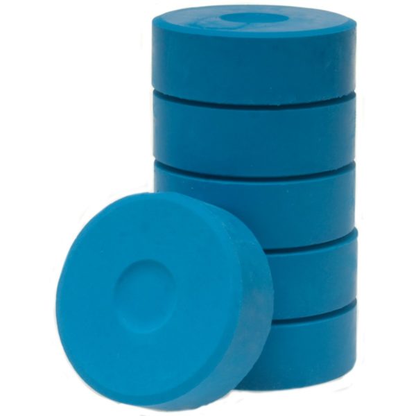 Tempera Blöcke Pucks 44mm hellblau 6 Stück im Set