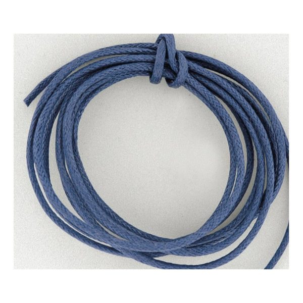 Baumwollschnur Baumwollkordel gewachst 1mm blau - 100m Rolle | Bejol Bastelshop