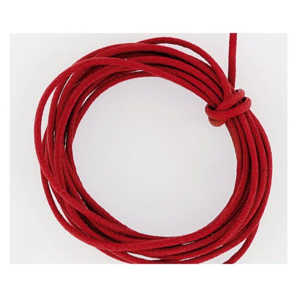 Baumwollschnur Baumwollkordel gewachst 2mm rot - 100m Rolle | Bejol Bastelshop