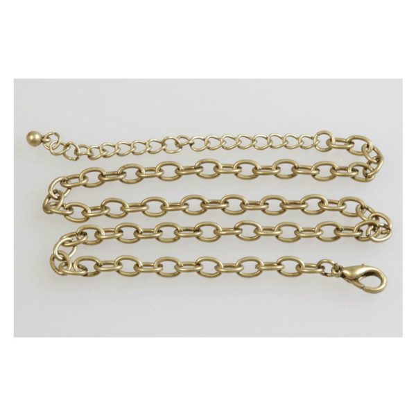 Gliederkette Y-Kette vergoldet Altgold 36cm & 11cm - Halskette Schmuck basteln | Bejol Bastelshop