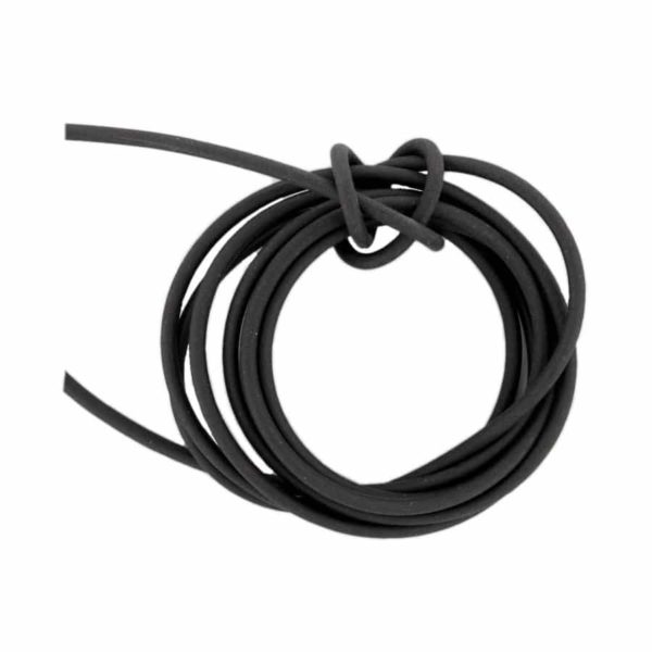 Gummi Schmuckband Kautschukband für Schmuck basteln schwarz, Rubber Ø2mm 100m | Bejol Bastelshop