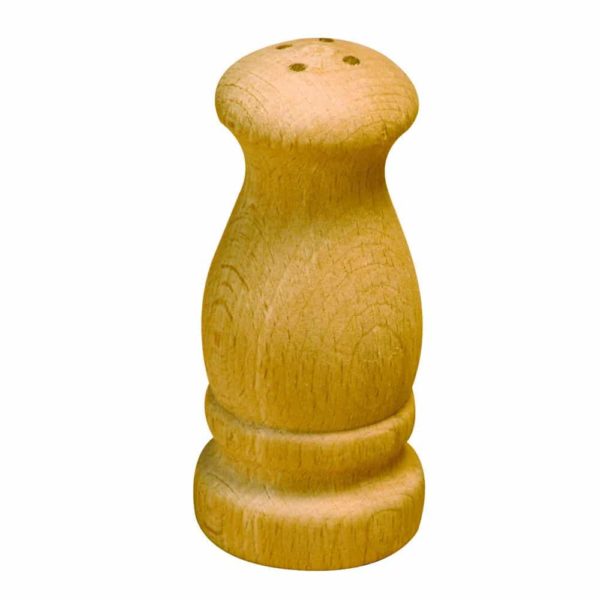 Pfeffer und Salzstreuer aus Holz natur zum Bemalen, Höhe 10cm | Bejol Bastelshop