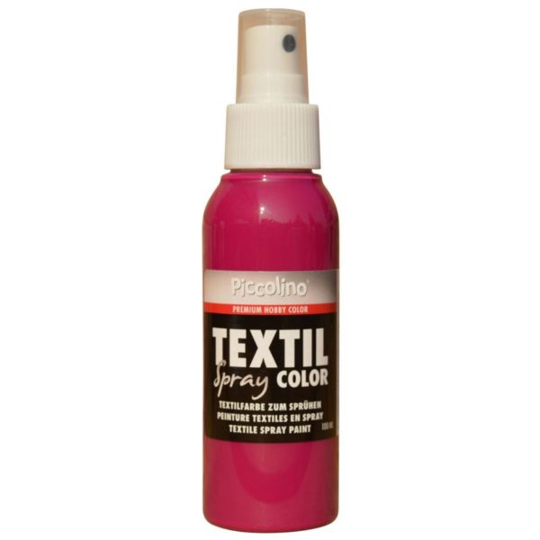 Textilfarbe zum Sprühen, Piccolino Textil Spray pink 100ml Textilsprühfarbe