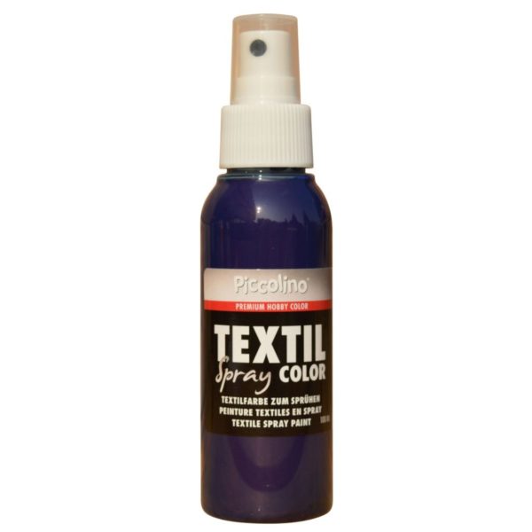 Stofffarbe zum Sprühen, Piccolino Textil Spray ultramarinblau 100ml Textilsprühfarbe